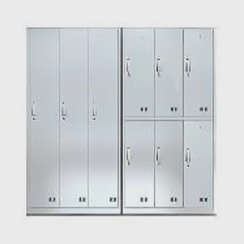 Serija bolničkih ormarića/vitrina za cipele od nehrđajućeg čelika